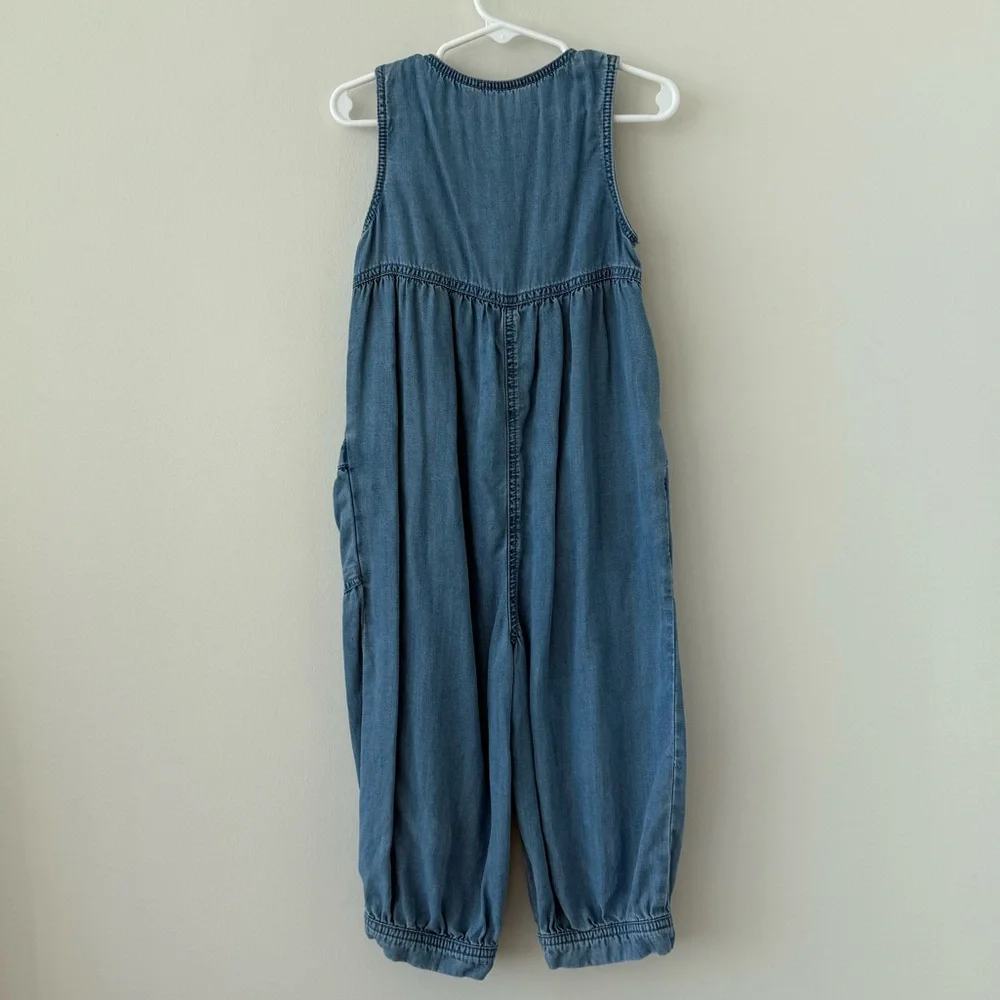 Mayoral Blue Denim Sleeveless Romper - Picture 7 of 9